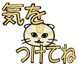 Big character and cat sticker #6324046