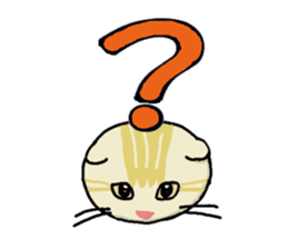 Big character and cat sticker #6324060