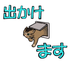 Big character and cat sticker #6324074