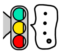 Traffic light sticker #6324434