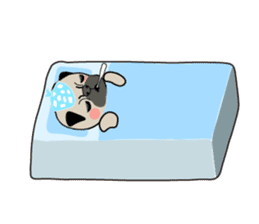 A wide-eyed pug Yamadakun's fun life sticker #6325216