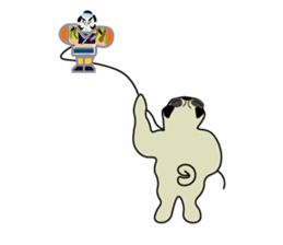 A wide-eyed pug Yamadakun's fun life sticker #6325222