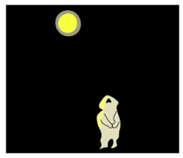 A wide-eyed pug Yamadakun's fun life sticker #6325233