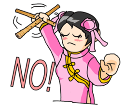 The girl of the Chinese national music sticker #6325461