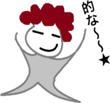 Old Japanese gal's world sticker #6325481