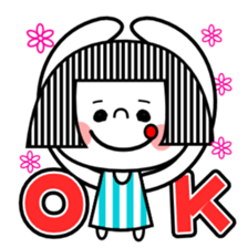 It was too cut bangs "Nako" sticker #6326288