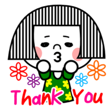 It was too cut bangs "Nako" sticker #6326311