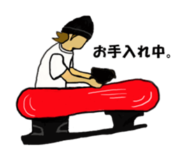 Wide paste rhinoceros Coe! sticker #6327765