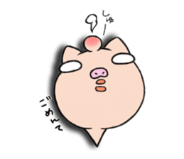 Pig nose friend3 sticker #6328060