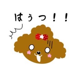 Strawberry poodle sticker #6328379