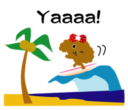 Strawberry poodle sticker #6328387