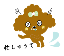 Strawberry poodle sticker #6328392