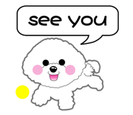 Bichon Frise of Kansai dialect sticker #6328578