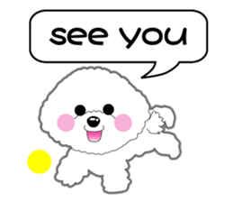 Bichon Frise of Kansai dialect sticker #6328578
