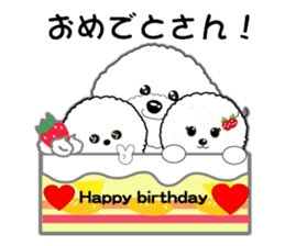 Bichon Frise of Kansai dialect sticker #6328583