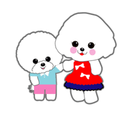 Bichon Frise of Kansai dialect sticker #6328584