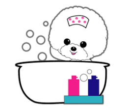 Bichon Frise of Kansai dialect sticker #6328586
