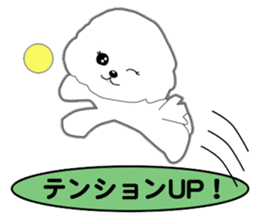 Bichon Frise of Kansai dialect sticker #6328590