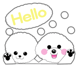Bichon Frise of Kansai dialect sticker #6328598