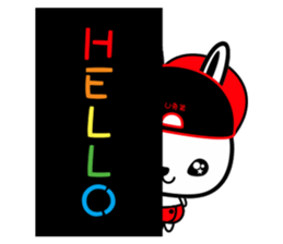 U rabbit brother love perfunctory sticker #6328928