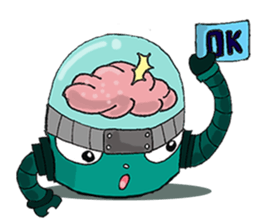 Brain Robot sticker #6329278
