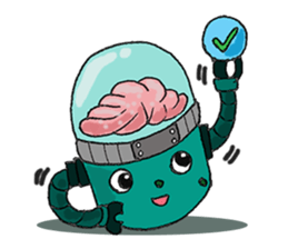 Brain Robot sticker #6329285