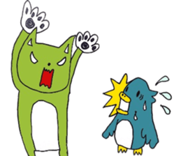 Not call happiness, blue (?) Bird sticker #6329303