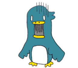 Not call happiness, blue (?) Bird sticker #6329304