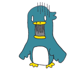 Not call happiness, blue (?) Bird sticker #6329304