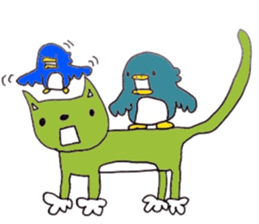 Not call happiness, blue (?) Bird sticker #6329305