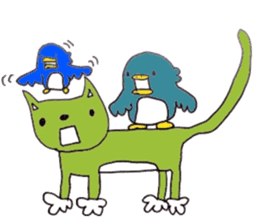 Not call happiness, blue (?) Bird sticker #6329305