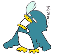 Not call happiness, blue (?) Bird sticker #6329306