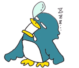 Not call happiness, blue (?) Bird sticker #6329306