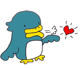Not call happiness, blue (?) Bird sticker #6329309