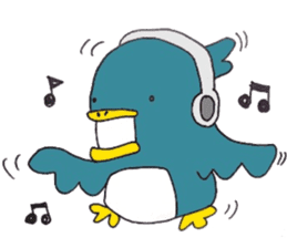 Not call happiness, blue (?) Bird sticker #6329314