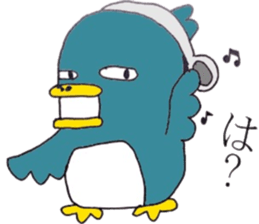 Not call happiness, blue (?) Bird sticker #6329315