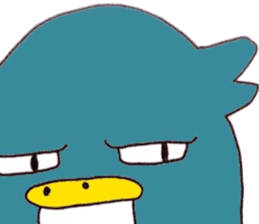 Not call happiness, blue (?) Bird sticker #6329319