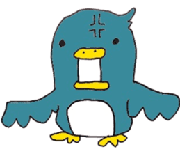 Not call happiness, blue (?) Bird sticker #6329324