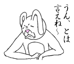 Rabbit and bird, sometimes father. sticker #6329592