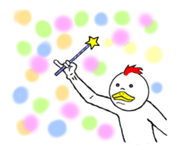 Rabbit and bird, sometimes father. sticker #6329603