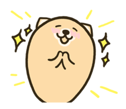 very cute egg dog sticker #6330992