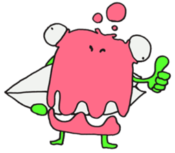 surfing monster sticker #6331048