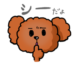 Toy poodle"Niko" sticker #6331422