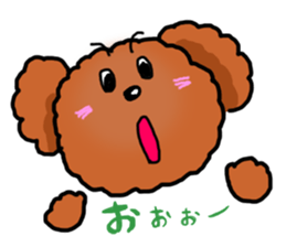 Toy poodle"Niko" sticker #6331426