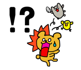 Bear, hamster, chick,Please gather now sticker #6331721