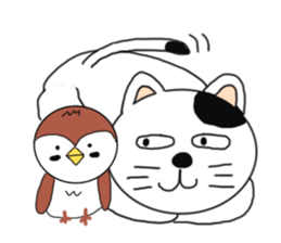 Cat and Sparrow first series sticker #6331808