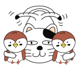 Cat and Sparrow first series sticker #6331811