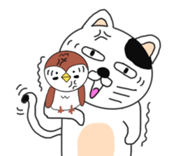 Cat and Sparrow first series sticker #6331816