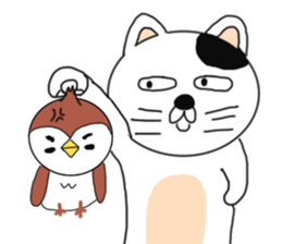 Cat and Sparrow first series sticker #6331819