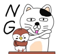 Cat and Sparrow first series sticker #6331821